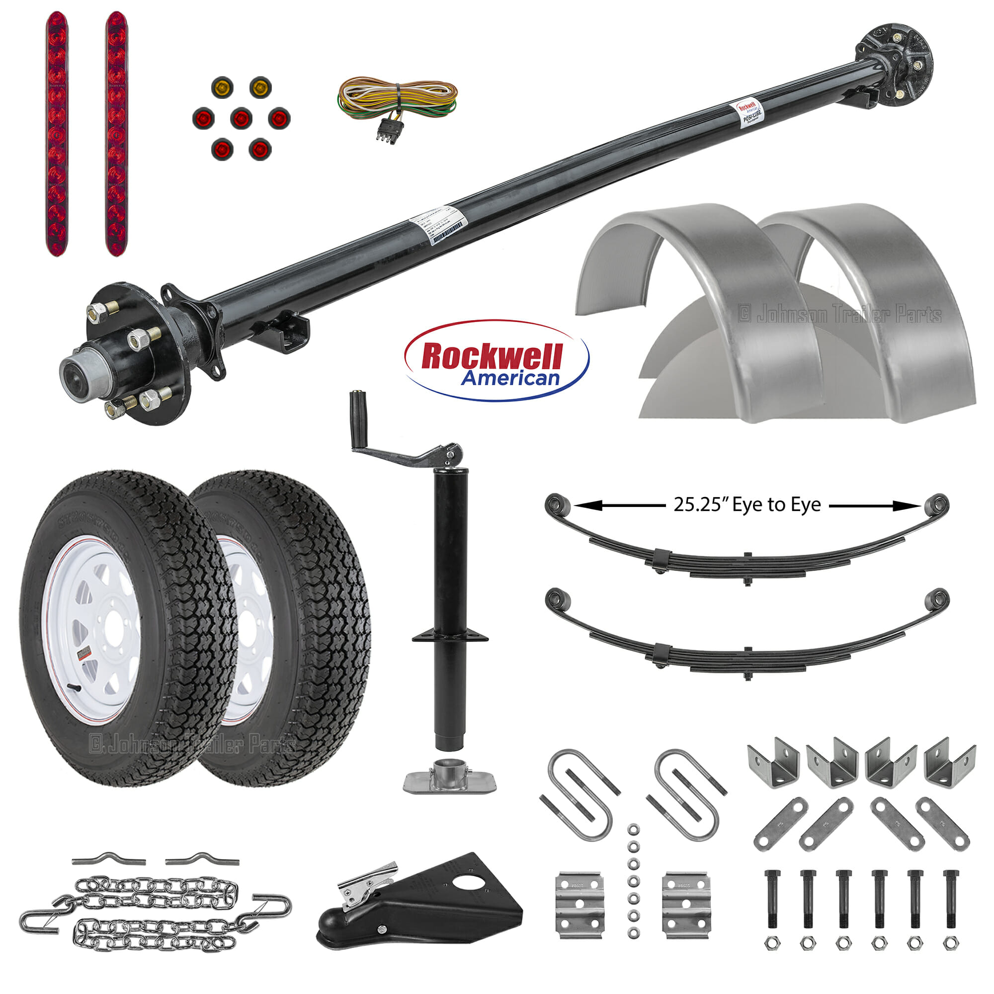 6ft Utility Trailer Parts Kit - 3.5k - Model U72-120-35J